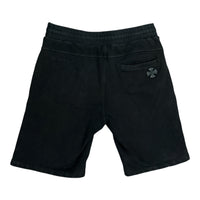 Chrome Hearts Cross Patched Vertical Logo Sweat Shorts Black | Gently Used | AGLR LLC