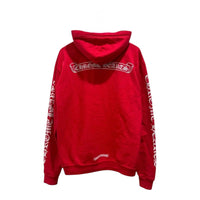Chrome Hearts Scroll Script Pullover Hoodie Red | Gently Used | AGLR LLC