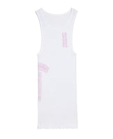 Chrome Hearts T-Bar Ribbed Tank Top White/Pink | NEW | AGLR LLC
