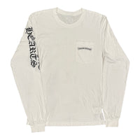 Chrome Hearts Cemetery Cross Long Sleeve T-Shirt White/White Medium | Gently Used | AGLR LLC