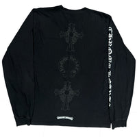 Chrome Hearts Triple Cross Horseshoe L/S Pocket Tee Black | Gently Used | AGLR LLC