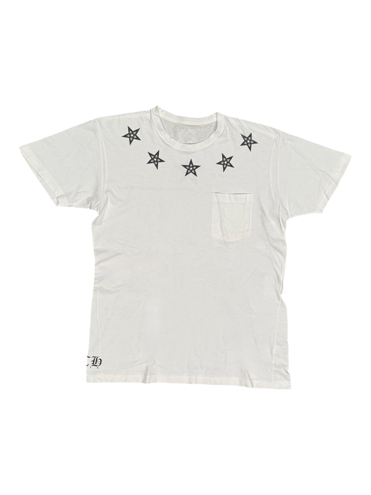 Chrome Hearts Vintage Star Pocket Tee Cream | Gently Used | AGLR LLC