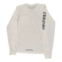 Chrome Hearts Cemetery Cross Long Sleeve T-Shirt White/White Medium | Gently Used | AGLR LLC