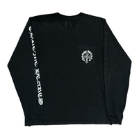 Chrome Hearts Triple Cross Horseshoe L/S Pocket Tee Black | Gently Used | AGLR LLC