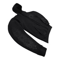 Chrome Hearts Black Pullover Horseshoe Floral Hoodie | NEW | AGLRLLC