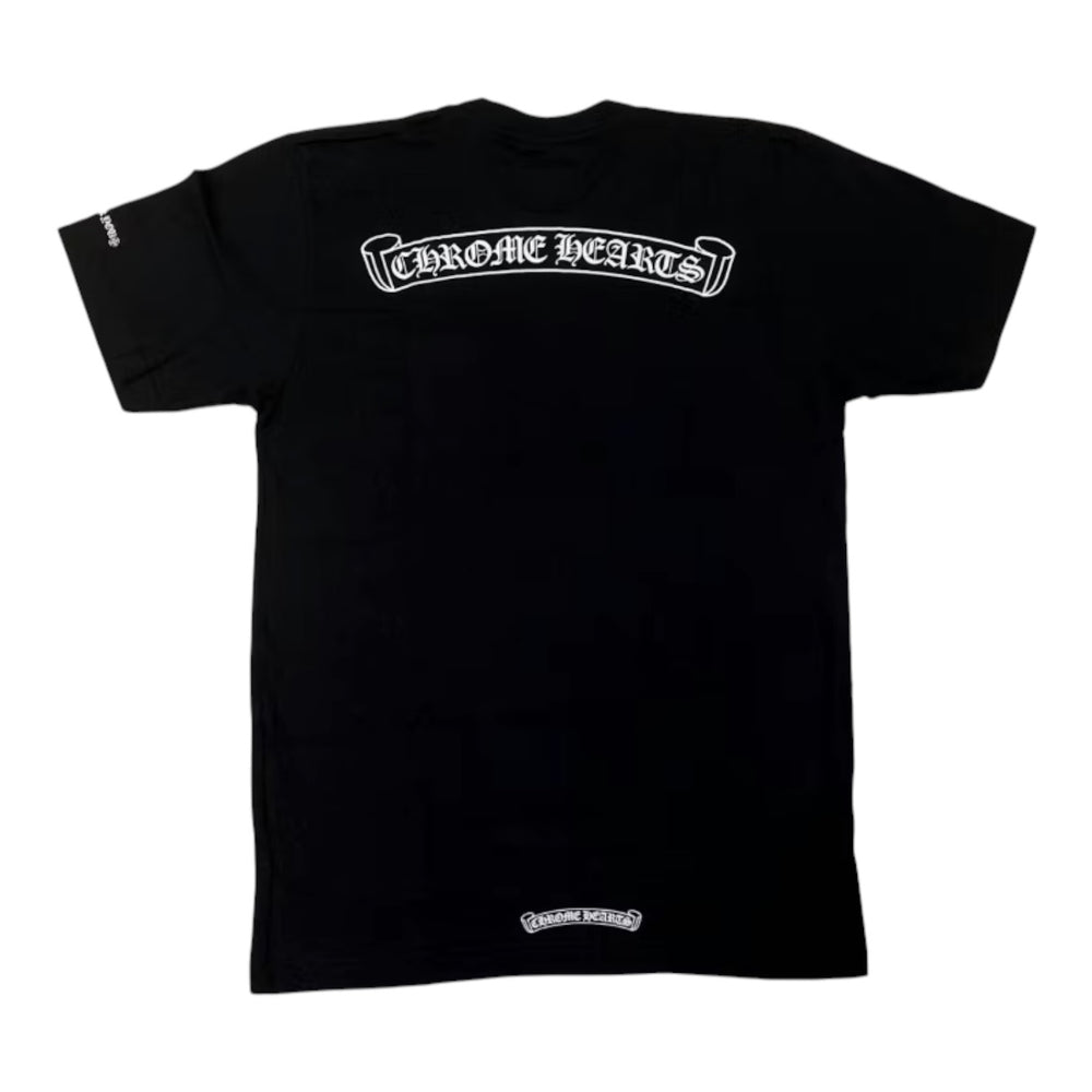 Chrome Hearts Scroll Logo T-Shirt Black | NEW | AGLR LLC