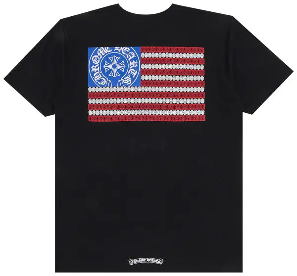 Chrome Hearts USA Flag T-Shirt Black | New | AGLR LLC