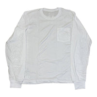 Chrome Hearts Floral Scroll L/S Tee White | New | AGLR LLC