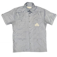 Chrome Hearts Triple Plus Cross Patch Guayabera Shirt Medium | Very Good | AGLR LLC