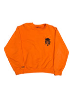 Chrome Hearts Vine Dagger Crewneck Sweatshirt Orange | Like New | AGLR LLC