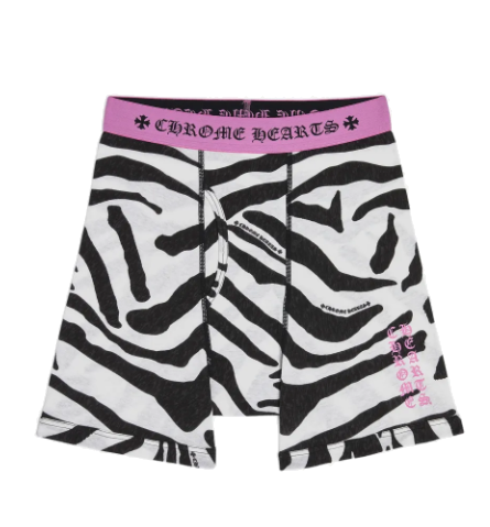 Chrome Hearts Classic Rib Boxer Brief Pink Zebra