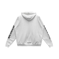 Chrome Hearts Vertical Logo Zip Up Hoodie White/Black | New | AGLR LLC