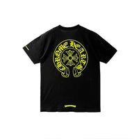 Chrome Hearts Horseshoe Logo T-Shirt Black/Neon Yellow | New | AGLR LLC