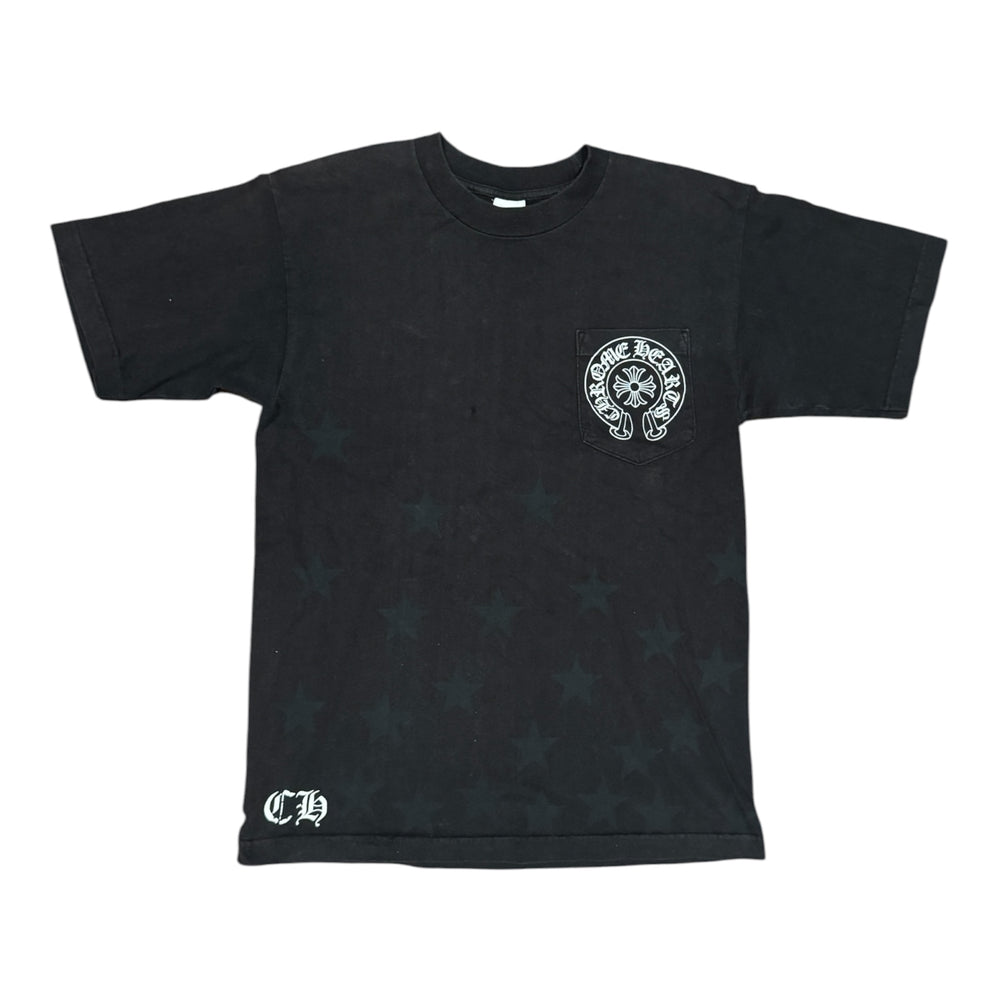 Chrome Hearts Vintage Star
Scroll Horseshoe Logo Pocket
Tee|Used| AGLRLLC