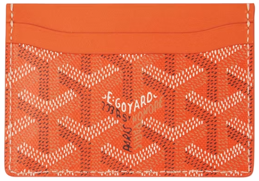 Goyard Saint Sulpice Card Wallet Orange | New | AGLR LLC