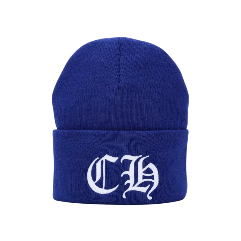 Chrome Hearts CH Logo Beanie Blue/White | New | AGLR LLC