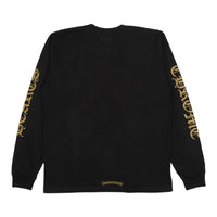Chrome Hearts Neck Logo L/S Pocket Tee Black/Gold | New | AGLR LLC